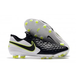 Tacos de Futbol Nike Tiempo Legend 8 Elite FG Negro Blanco Voltio