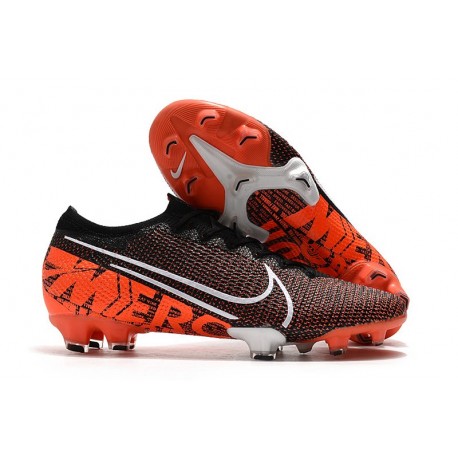 Nike Zapatillas Mercurial Vapor 13 Elite FG Edición Limitada Negro Blanco Hyper Crimson