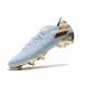 Nuevas Botas adidas Nemeziz Messi 19.1 FG Agua Dorado metalizado Blanco