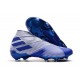 Zapatos de Fútbol adidas Nemeziz 19+ FG Blanco Azul