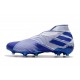 Zapatos de Fútbol adidas Nemeziz 19+ FG Blanco Azul