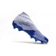 Zapatos de Fútbol adidas Nemeziz 19+ FG Blanco Azul