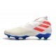 Zapatos de Fútbol adidas Nemeziz 19+ FG Blanco Naranja