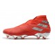Zapatos de Fútbol adidas Nemeziz 19+ FG Rojo Plata