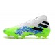 Zapatos de Fútbol adidas Nemeziz 19+ FG Blanco Verde Azul