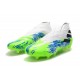 Zapatos de Fútbol adidas Nemeziz 19+ FG Blanco Verde Azul
