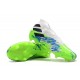 Zapatos de Fútbol adidas Nemeziz 19+ FG Blanco Verde Azul