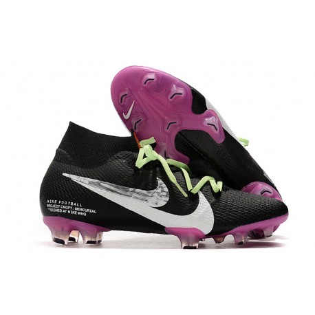 Nike Zapatos Mercurial Superfly VII Elite SE FG Negro Blanco Violet