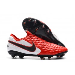 Tacos de Futbol Nike Tiempo Legend 8 Elite FG Rojo Blanco Negro