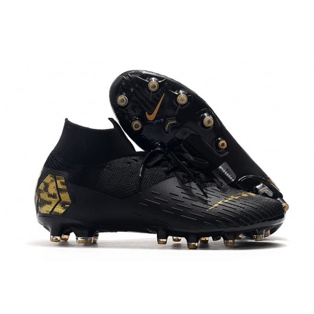 Nike Zapatillas Mercurial Superfly 7 Elite AG-Pro Negro Oro