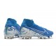 Nike Zapatillas Mercurial Superfly 7 Elite AG-Pro Azul Blanco