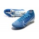 Nike Zapatillas Mercurial Superfly 7 Elite AG-Pro Azul Blanco