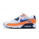 Zapatillas Nike Air Max 90 Naranja Blanco Azul