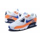 Zapatillas Nike Air Max 90 Naranja Blanco Azul