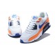 Zapatillas Nike Air Max 90 Naranja Blanco Azul