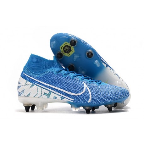 Nike Mercurial Superfly VII Elite SG-Pro AC New Lights Azul Blanco