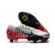 Nike Mercurial Vapor 13 Elite SG-Pro AC Neymar Cromado Negro Rojo Platino