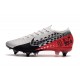 Nike Mercurial Vapor 13 Elite SG-Pro AC Neymar Cromado Negro Rojo Platino