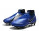 Nike Phantom VSN Elite DF SG-Pro Anti Clog Azul Cromo Blanco