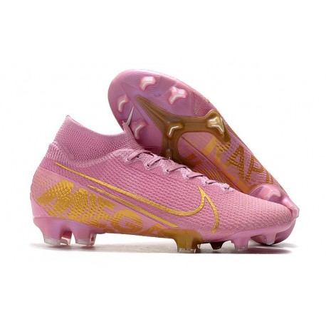 Nike Zapatos Mercurial Superfly VII Elite SE FG Rosa Oro