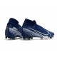 Nike Zapatos Mercurial Superfly VII Elite SE FG Azul Blanco