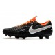Tacos de Futbol Nike Tiempo Legend 8 Elite FG Negro Blanco Naranja