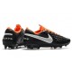 Tacos de Futbol Nike Tiempo Legend 8 Elite FG Negro Blanco Naranja