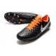Tacos de Futbol Nike Tiempo Legend 8 Elite FG Negro Blanco Naranja