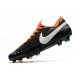Tacos de Futbol Nike Tiempo Legend 8 Elite FG Negro Blanco Naranja