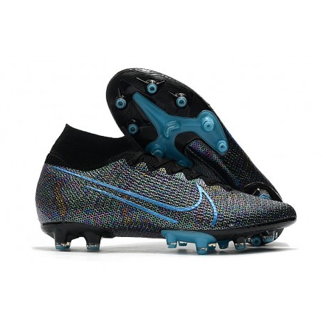 Nike Zapatillas Mercurial Superfly 7 Elite AG-Pro Negro Azul