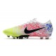 Neymar Nike Mercurial Vapor 13 Elite AG Blanco Negro Azul Racer Volt