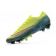 Botas Nike Mercurial Vapor 13 Elite AG-PRO Lemon Venom Negro Verde