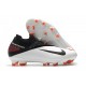 Bota de Fútbol Nike Phantom VSN 2 Elite FG -Blanco Negro Laser Crimson