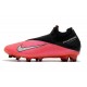 Bota Fútbol Nike Phantom VSN 2 Elite DF FG -Laser Crimson Plata Negro