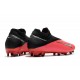 Bota Fútbol Nike Phantom VSN 2 Elite DF FG -Laser Crimson Plata Negro