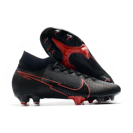 Zapatilla Nike Mercurial Superfly 7 Elite DF FG Negro Rosso