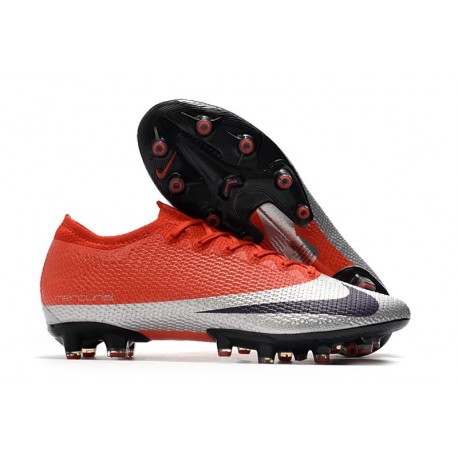 Botas Nike Mercurial Vapor 13 Elite AG-PRO Gris Rojo Negro