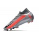 Zapatilla Nike Mercurial Superfly 7 Elite DF FG Gris Negro Rojo