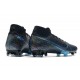 Zapatilla Nike Mercurial Superfly 7 Elite DF FG Negro Azul
