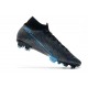 Zapatilla Nike Mercurial Superfly 7 Elite DF FG Negro Azul