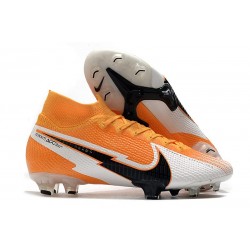 Zapatilla Nike Mercurial Superfly 7 Elite DF FG Láser Naranja Negro Blanco