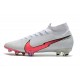 Zapatilla Nike Mercurial Superfly 7 Elite DF FG Blanco Carmesí Azul