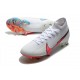 Zapatilla Nike Mercurial Superfly 7 Elite DF FG Blanco Carmesí Azul