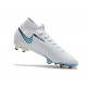 Zapatilla Nike Mercurial Superfly 7 Elite DF FG Blanco Carmesí Azul