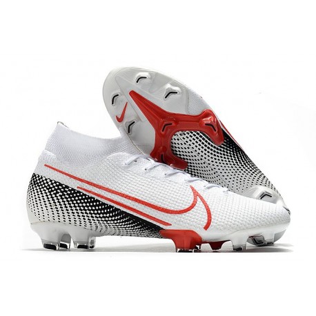 Nike Mercurial Superfly 7 Elite DF FG Blanco Carmesí láser Negro