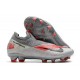 Bota de Fútbol Nike Phantom VSN 2 Elite DF FG -Gris Negro Rojo