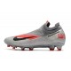 Bota de Fútbol Nike Phantom VSN 2 Elite DF FG -Gris Negro Rojo