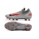 Bota de Fútbol Nike Phantom VSN 2 Elite DF FG -Gris Negro Rojo