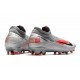 Bota de Fútbol Nike Phantom VSN 2 Elite DF FG -Gris Negro Rojo