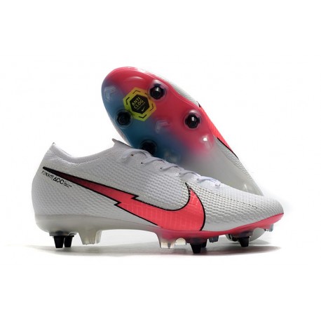 Nike Mercurial Vapor XIII Elite SG-Pro Anti Clog Blanco Rojo Azul